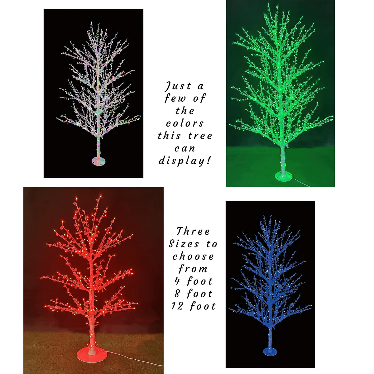 Crystal Diamond RGB Tree Select Size On SALE