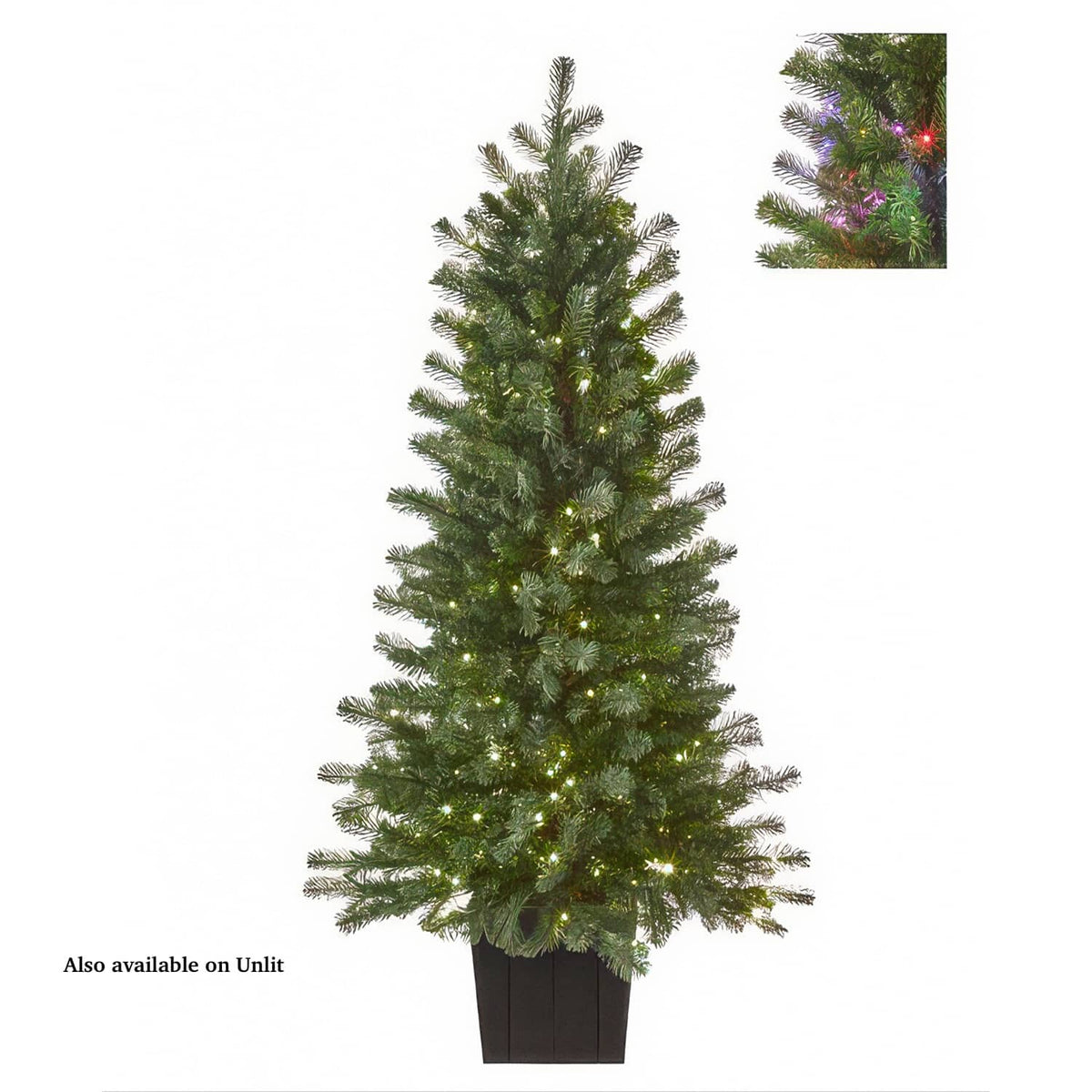Stonehill Potted Spruce Tree Unlit Or Color Change